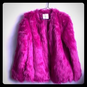 Faux fur coat by Jacqueline de Yong